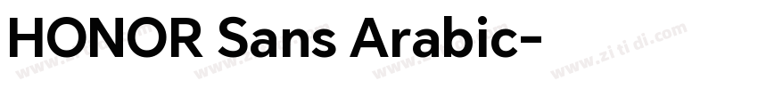HONOR Sans Arabic字体转换